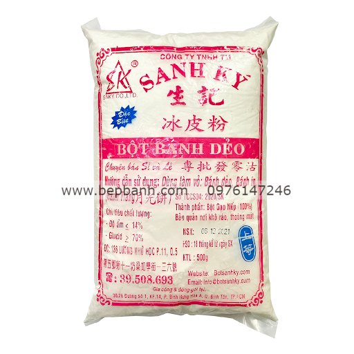 Bột bánh dẻo đặc biệt Sanh Ký Hồng 500gr