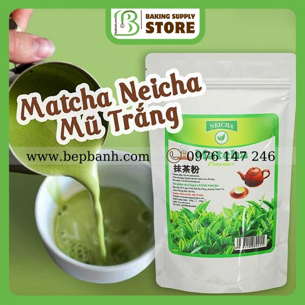 Bột trà xanh matcha Neicha 100gr Bột trà xanh matcha Neicha 100gr
