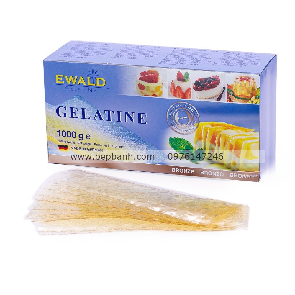 Gelatin lá EW (5 lá 3.6gr) Gelatin lá EW (5 lá 3.6gr)