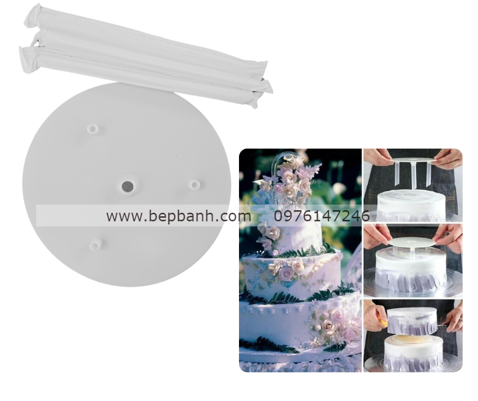 Giá đỡ chồng tầng bánh kem - 20cm Giá đỡ chồng tầng bánh kem - 20cm