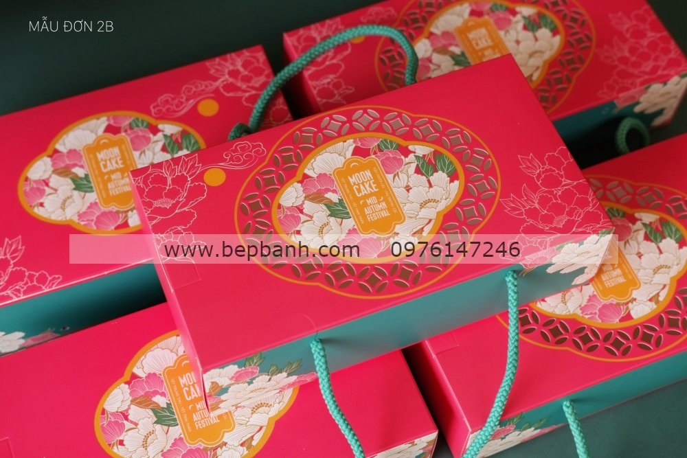 Hộp giấy trung thu 2 bánh dây > 200gr Hộp giấy trung thu 2 bánh dây > 200gr