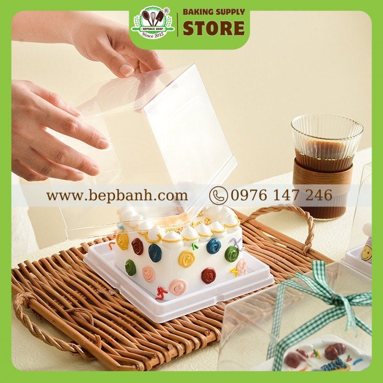 Hộp nhựa đậy vuông JLH1414 Hộp nhựa đậy vuông JLH1414
