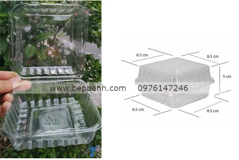 Hộp nhựa gập vuông H127 Hộp nhựa gập vuông H127