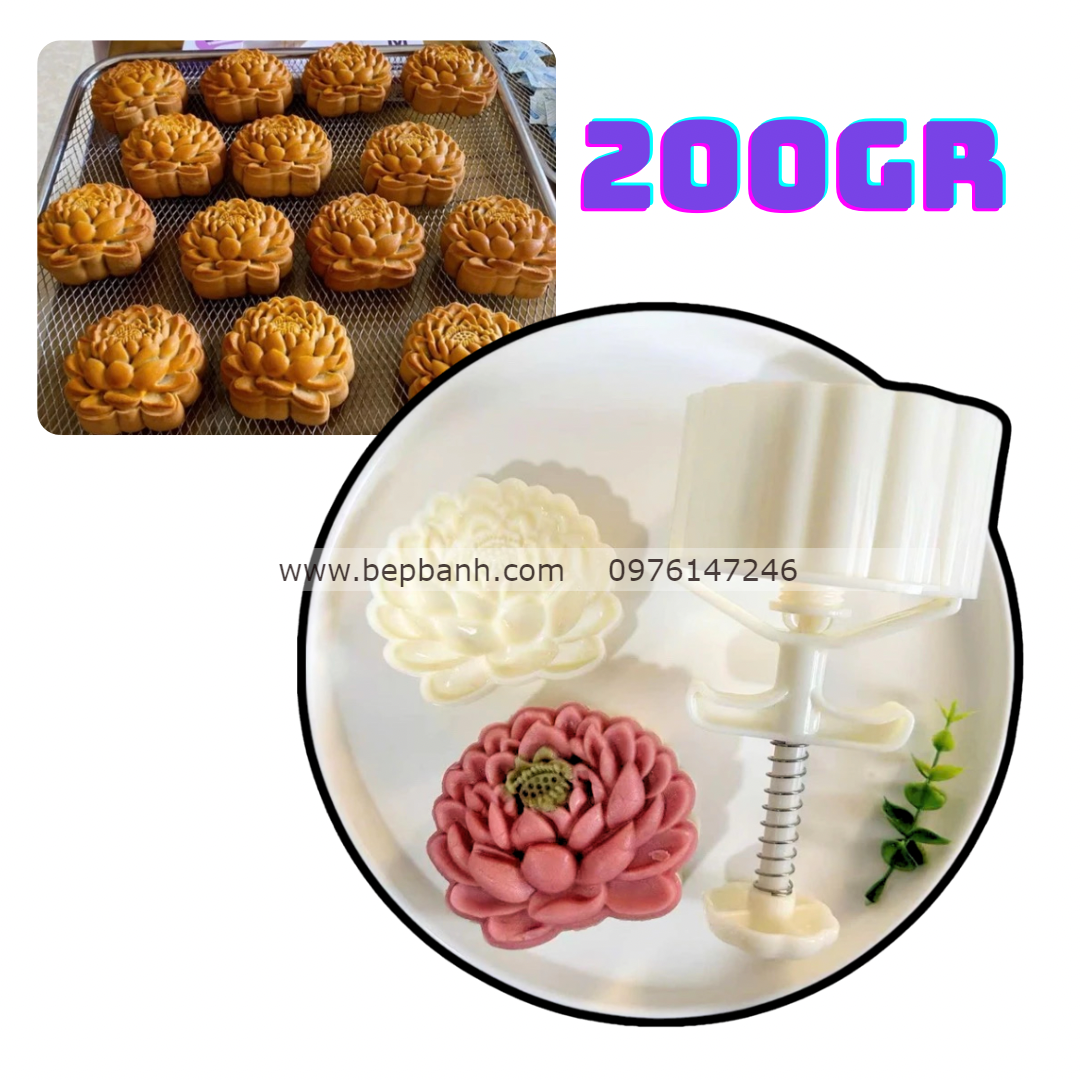 Khuôn lò xo 200gr Sen bách diệp Khuôn lò xo 200gr Sen bách diệp