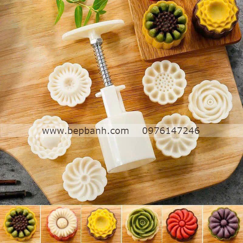Khuôn lò xo 50gr tròn 6 mặt hoa Khuôn lò xo 50gr tròn 6 mặt hoa