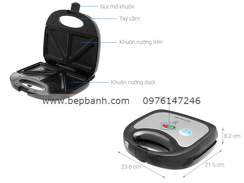 Máy nướng bánh hotdog BlueStone SBB-2333