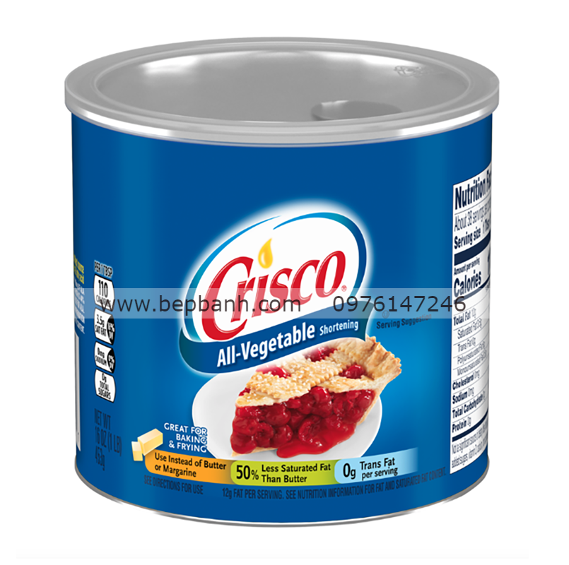 Shortening Crisco 454gr Shortening Crisco 454gr