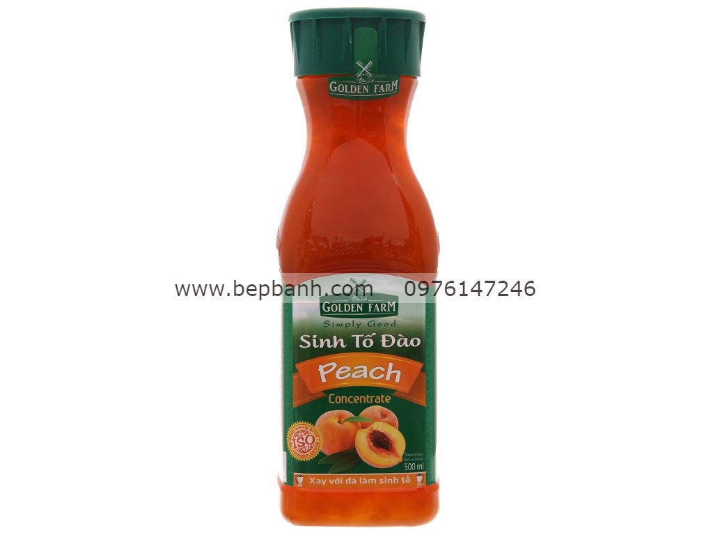 Sinh tố nguyên chất Golden Farm 500ml - Đào