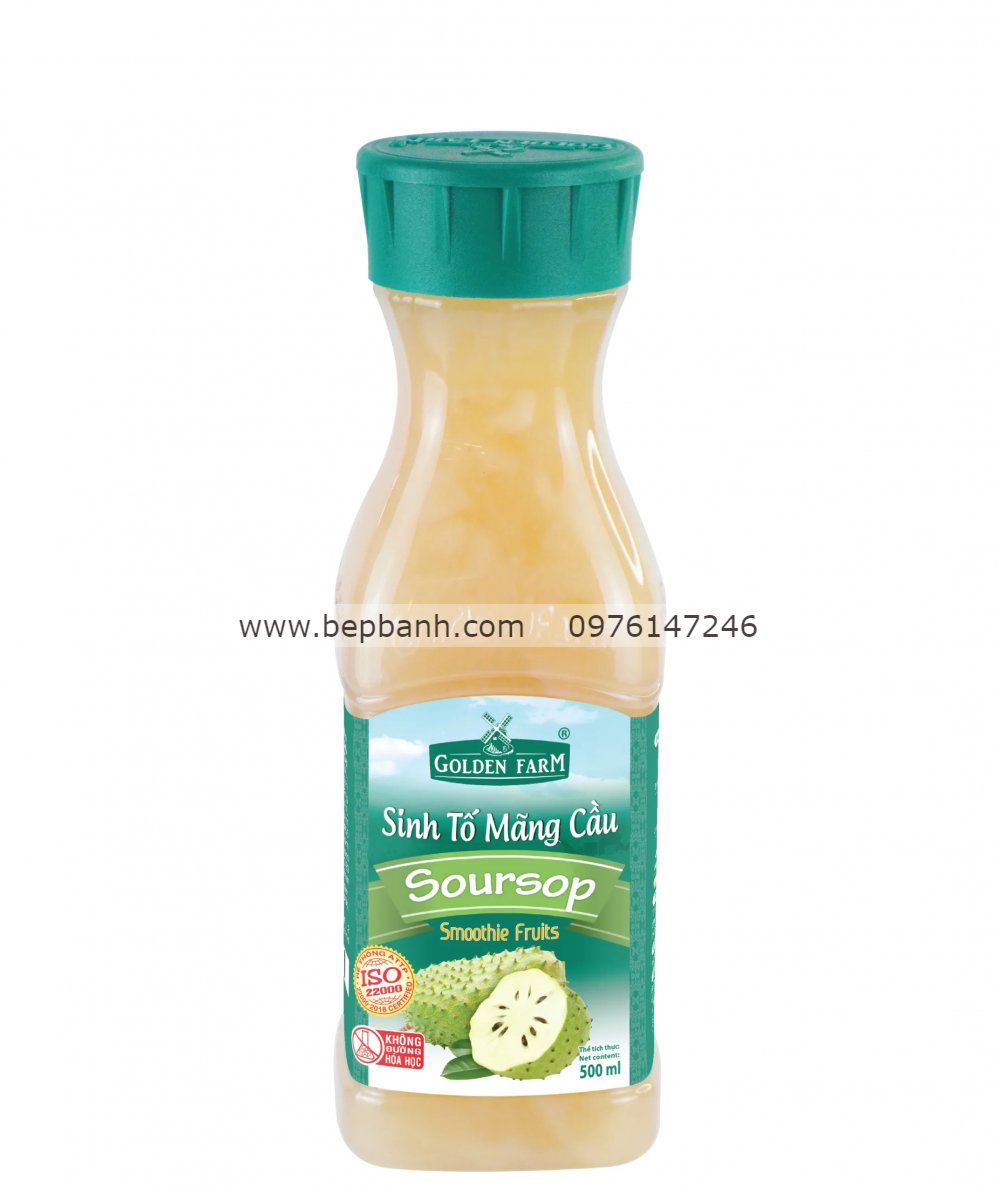 Sinh tố nguyên chất Golden Farm 500ml - Mãng Cầu