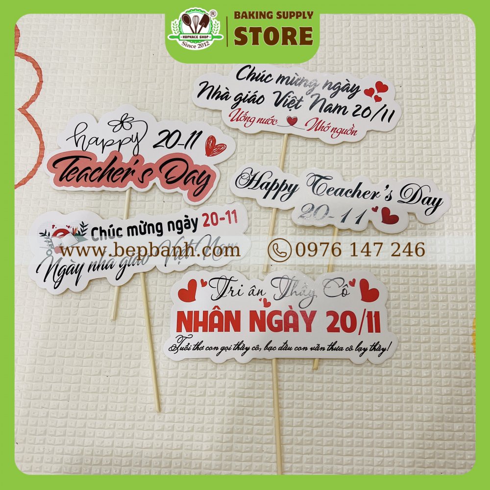 Topper cắm bánh 20/11 Topper cắm bánh 20/11