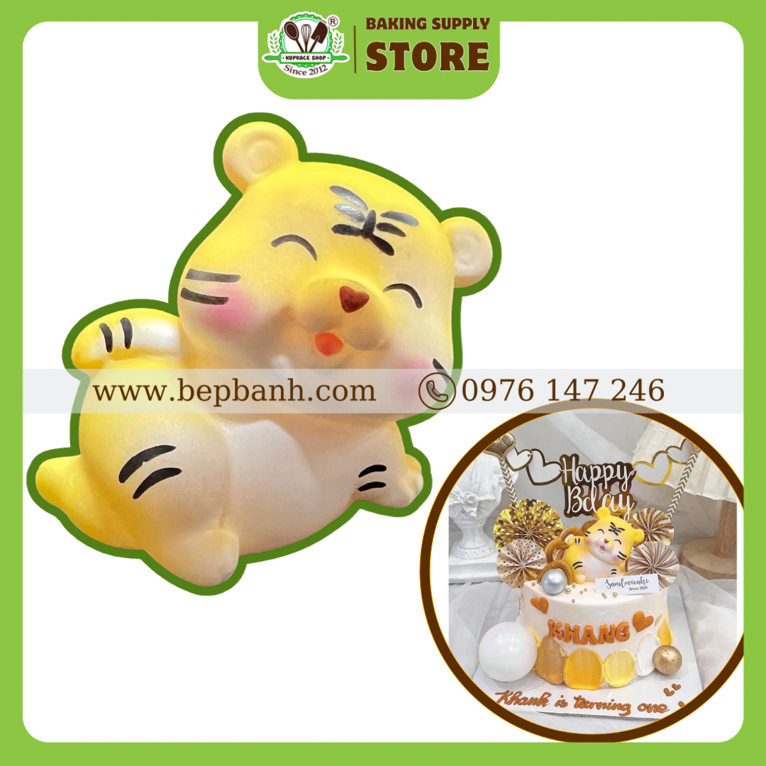 Trang trí bánh kem - hổ béo Trang trí bánh kem - hổ béo