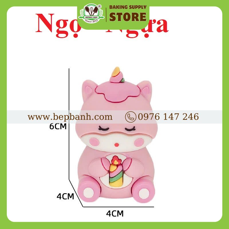 Trang trí bánh kem - Ngựa silicon Trang trí bánh kem - Ngựa silicon