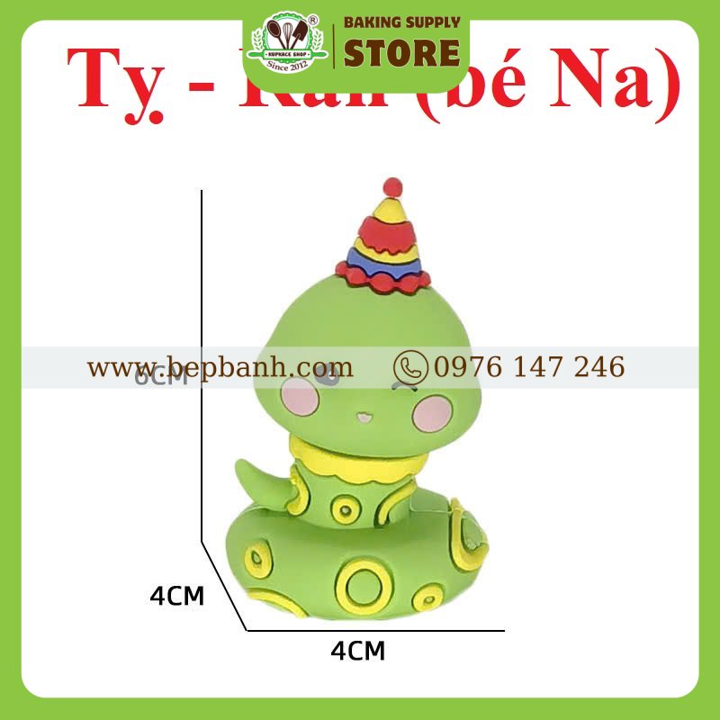 Trang trí bánh kem - Rắn silicon Trang trí bánh kem - Rắn silicon