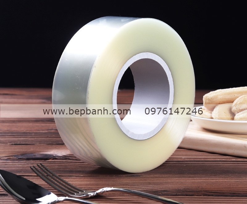 Viền bánh nylon CỨNG cao 6cm cuộn 50m Viền bánh nylon CỨNG cao 6cm cuộn 50m