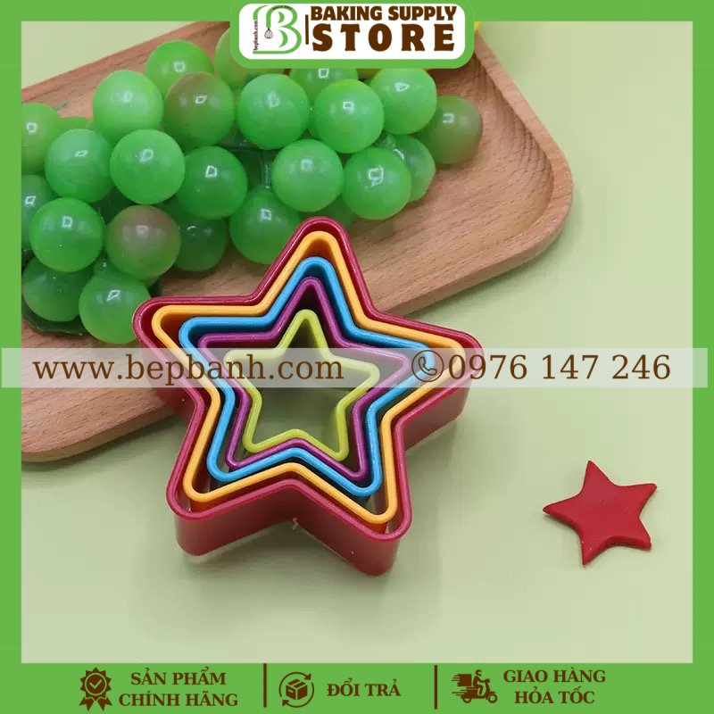 Bộ 5 nhấn nhựa sao