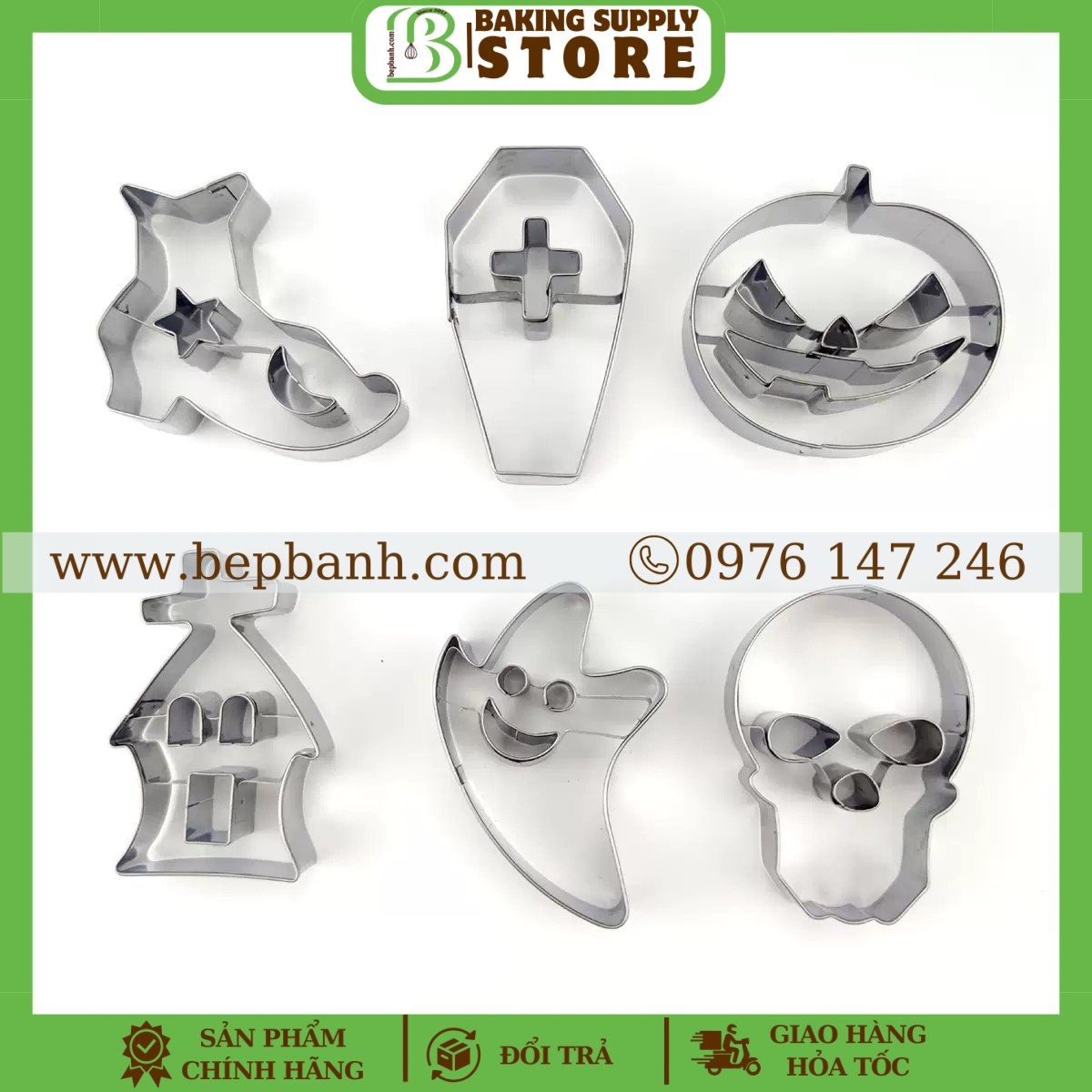 Bộ nhấn inox 6 halloween