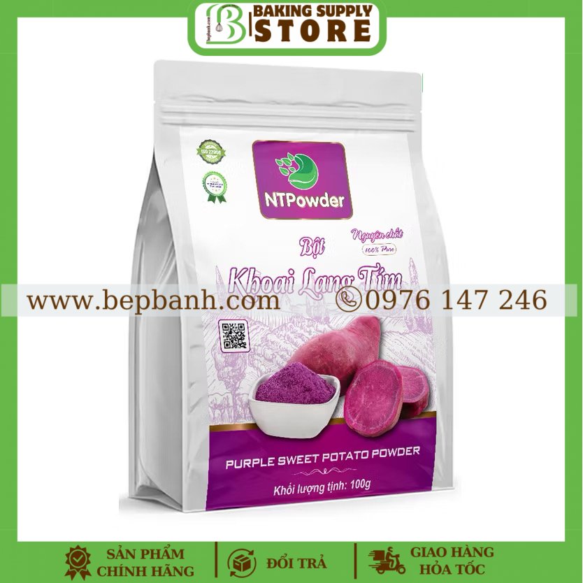 Bột khoai lang tím NT 100gr Bột khoai lang tím NT 100gr
