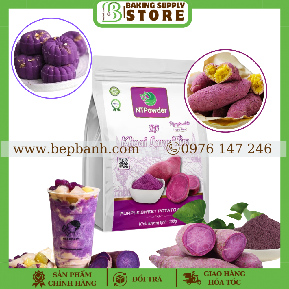 Bột khoai lang tím NT 100gr Bột khoai lang tím NT 100gr