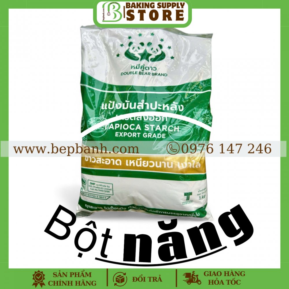 Bột năng Thái Double Bear 500g Bột năng Thái Double Bear 500g