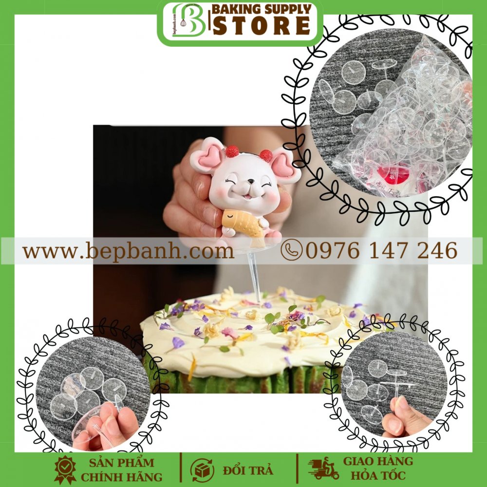 Chân đế nhựa 4cm (100c) Chân đế nhựa 4cm (100c)