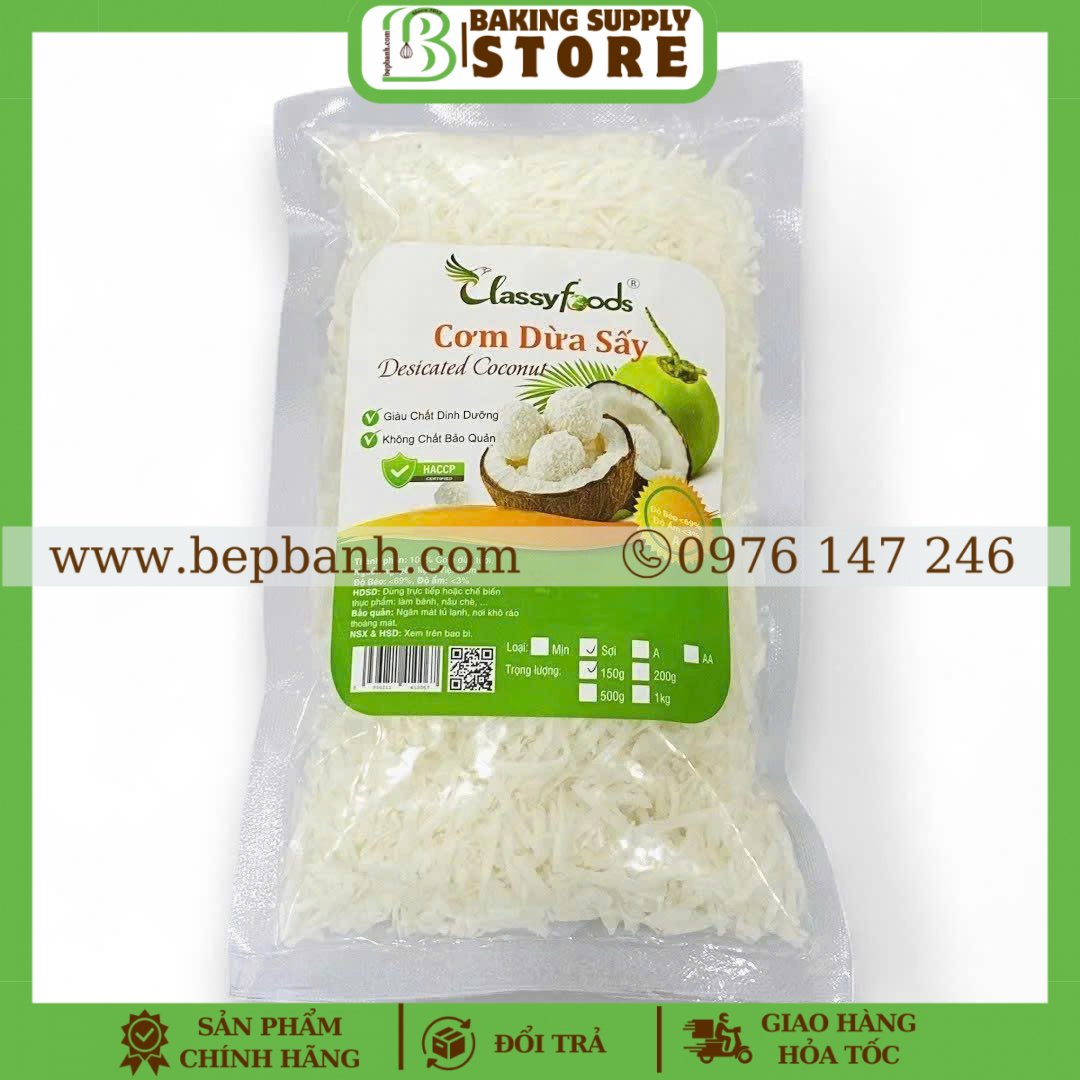Cơm dừa sấy SỢI CF 150gr