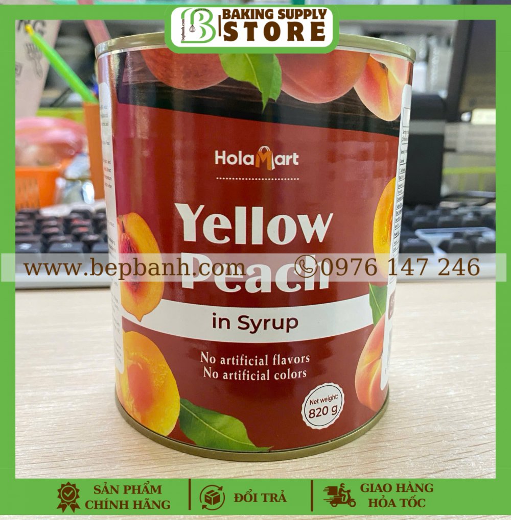 Đào lon Hola 820gr