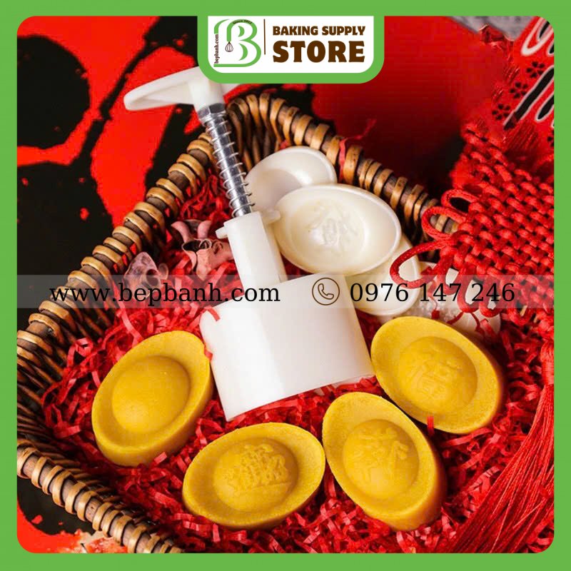 Khuôn lò xo 50gr 4 mặt thỏi vàng Khuôn lò xo 50gr 4 mặt thỏi vàng