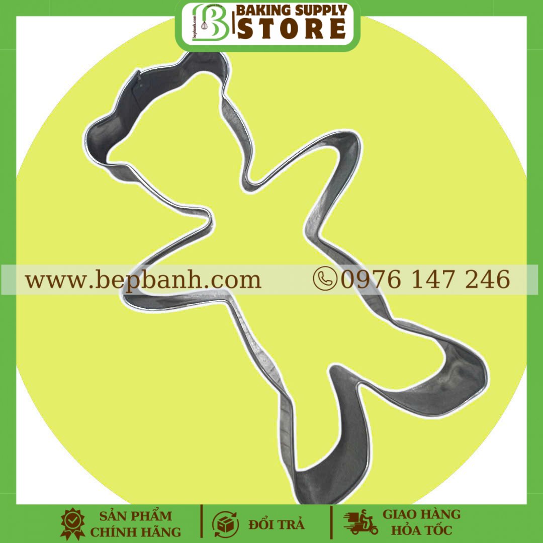 Khuôn nhấn bánh quy gấu ôm hạt Khuôn nhấn bánh quy gấu ôm hạt