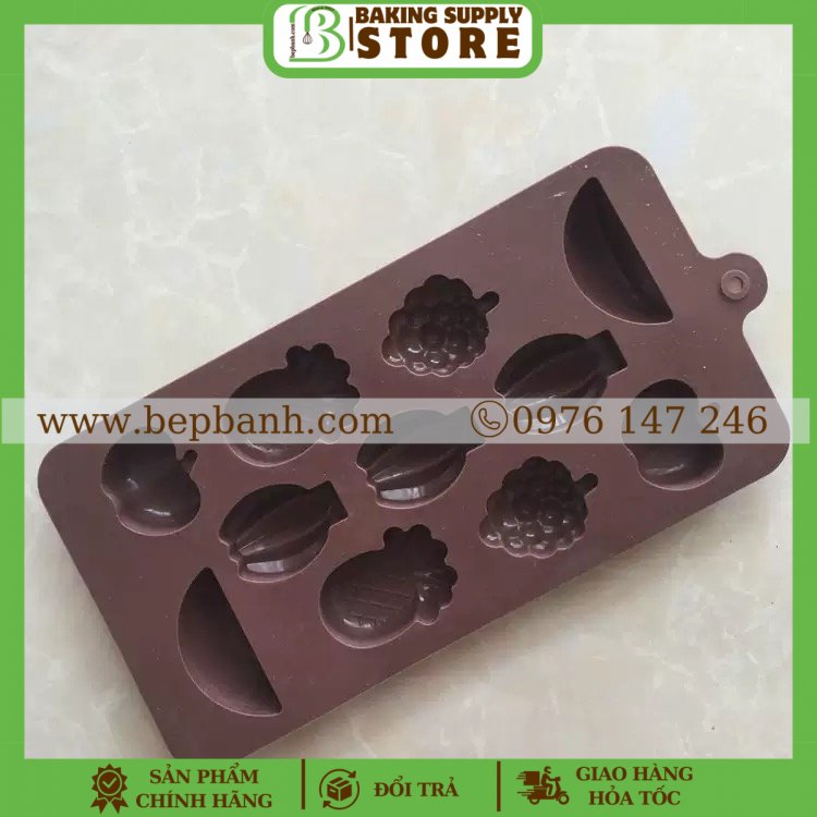 Khuôn silicon 11 trái cây Khuôn silicon 11 trái cây
