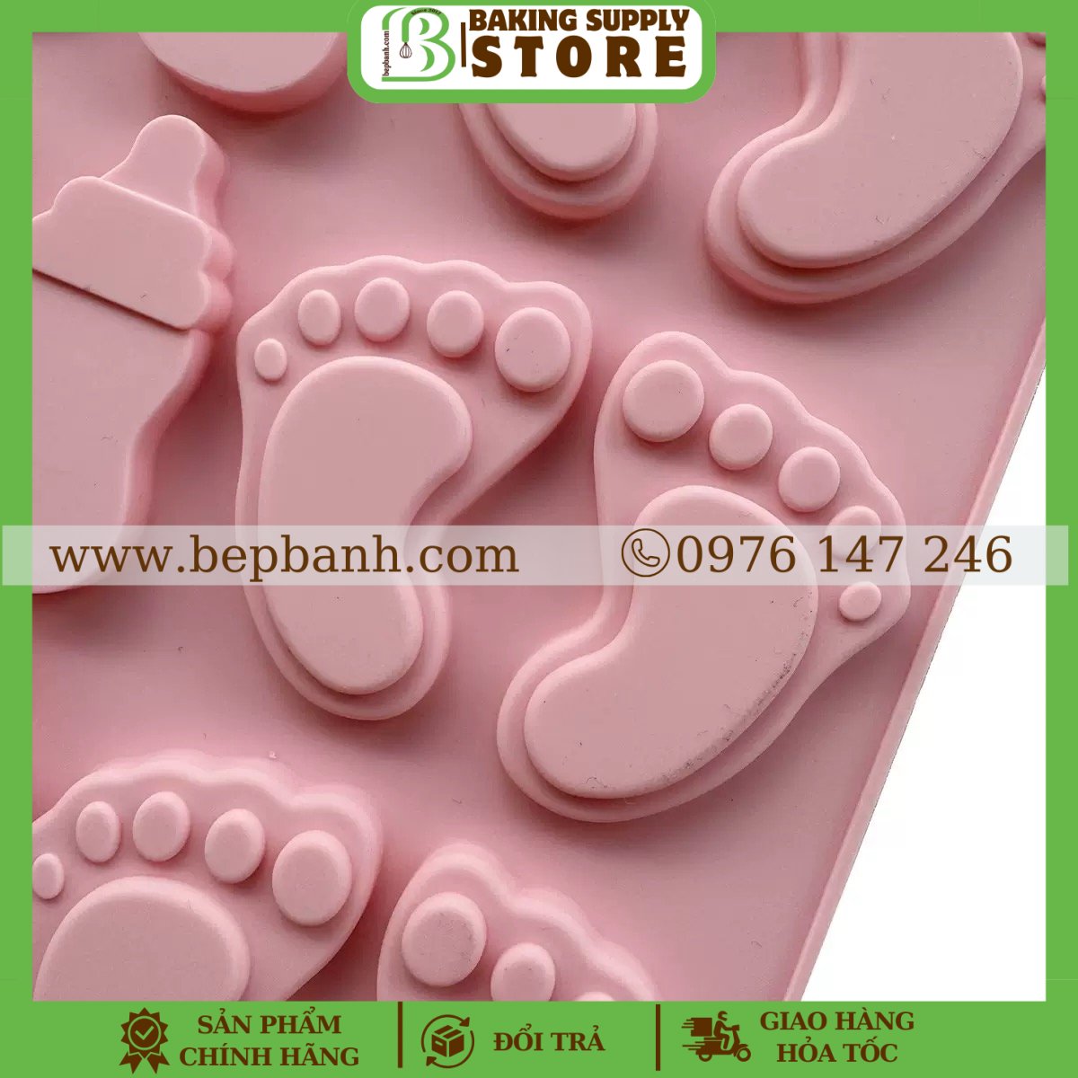 Khuôn silicon 25 em bé