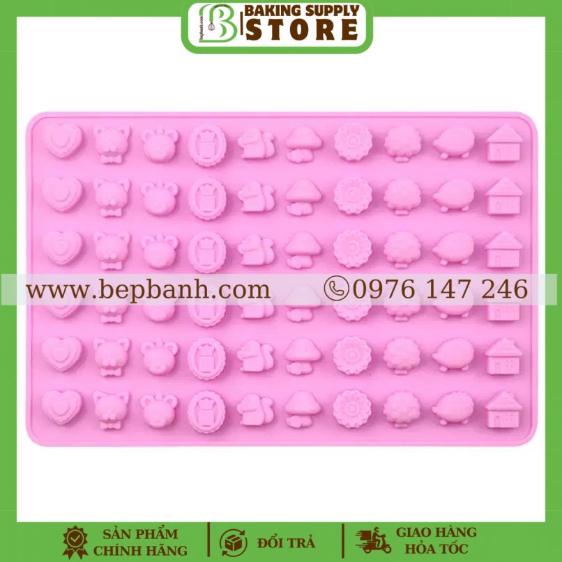 Khuôn silicon 60 nấm Khuôn silicon 60 nấm
