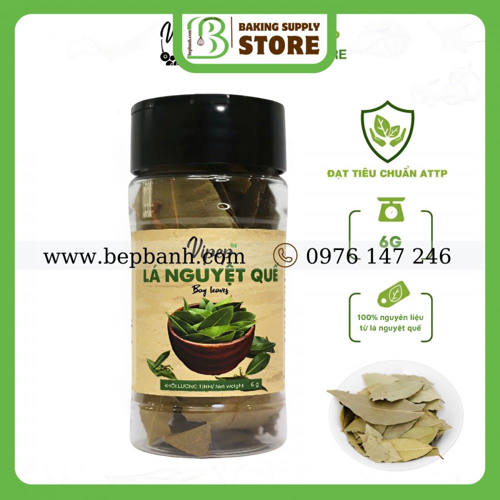 Lá khô Bayleaf nguyệt quế vụn Vipep 6gr