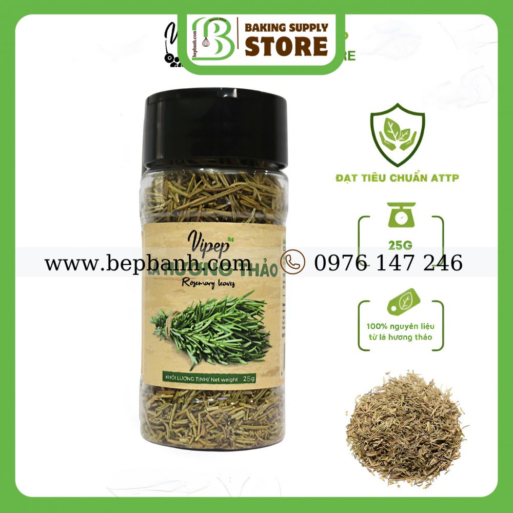 Lá khô Rosemary Hương thảo Vipep 25gr