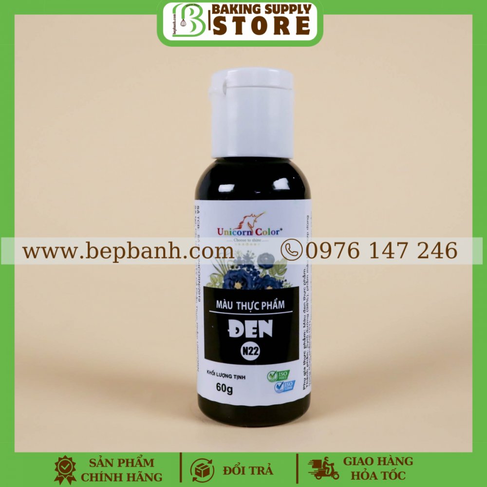 Màu thực phẩm Unicorn 60gr - N22 Đen