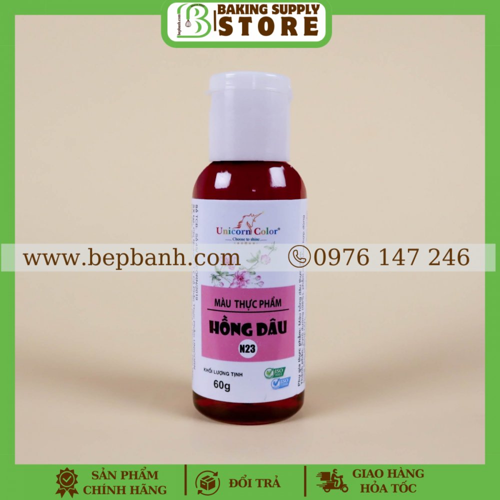 Màu thực phẩm Unicorn 60gr - N23 Hồng dâu