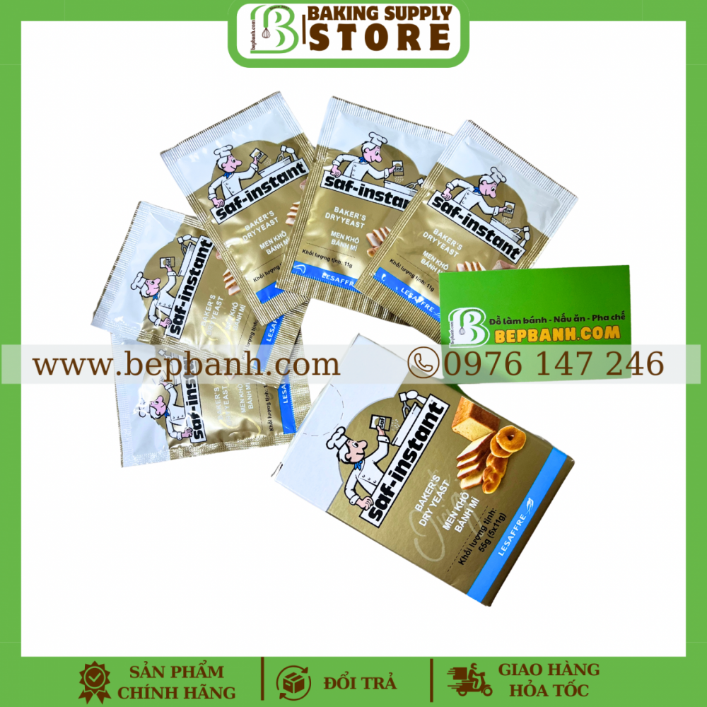 Men bánh mì Saf hộp (11gx5)