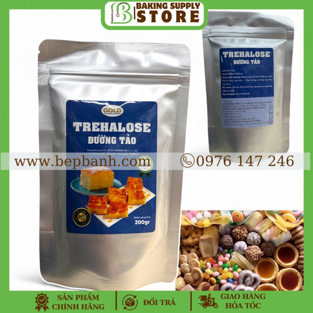 Đường tảo trehalose 200gr Đường tảo trehalose 200gr