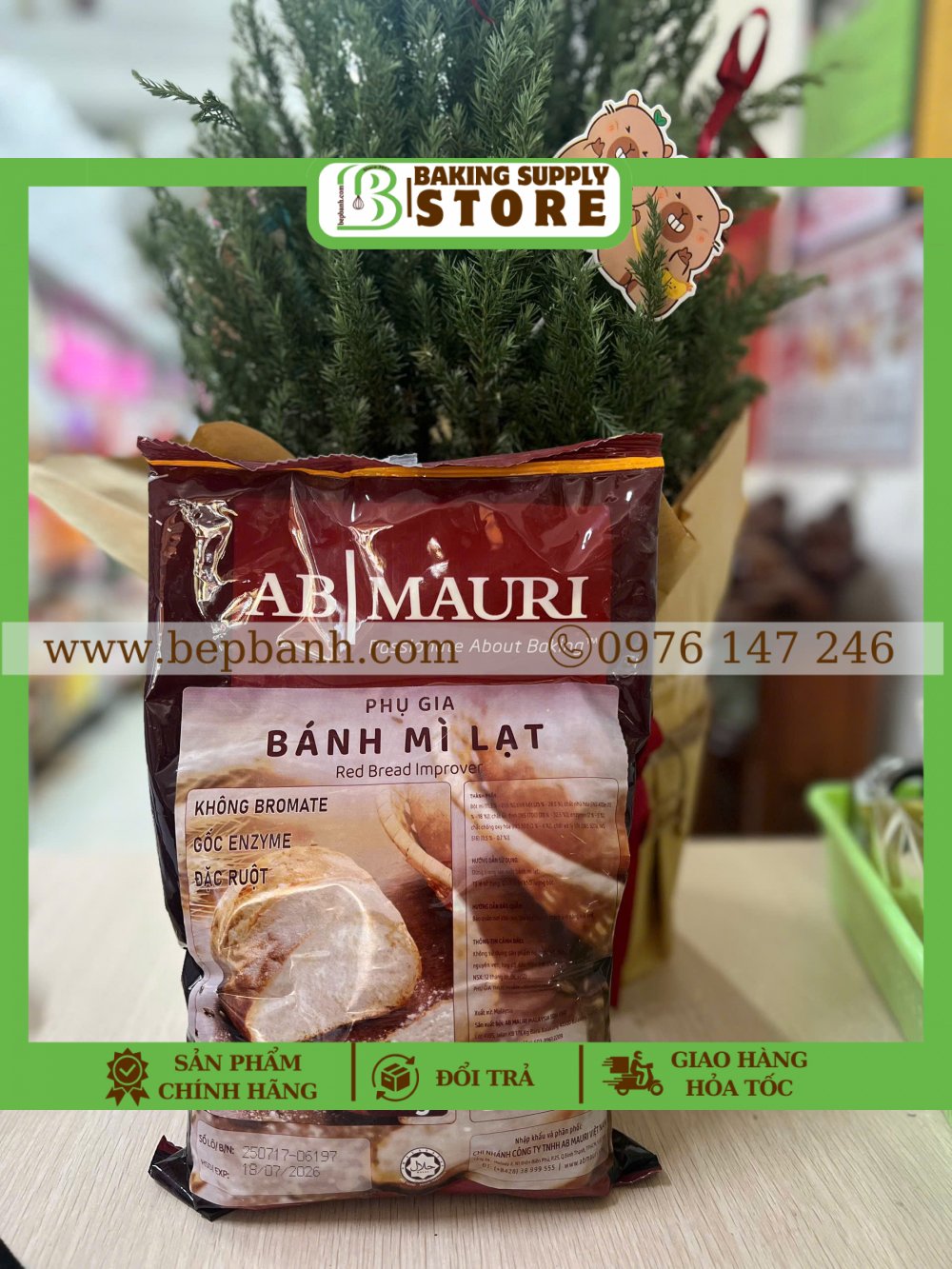 Phụ gia Mauri bánh mì lạt (không phải là men)