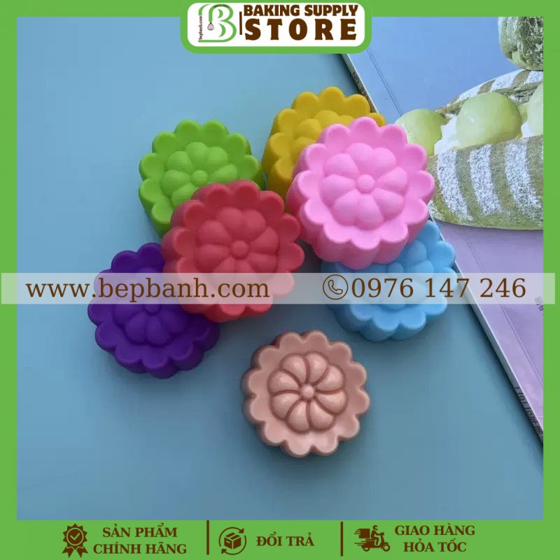 Set 10 Khuôn silicon rời Phong lữ thảo 5cm