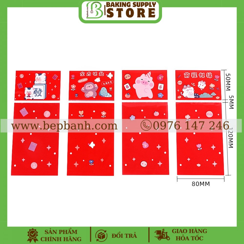 Set 100 Túi hàn đỏ 8*12 Set 100 Túi hàn đỏ 8*12