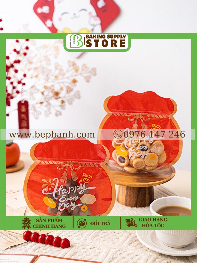 Set 5 túi zip túi vàng 18*18 Set 5 túi zip túi vàng 18*18