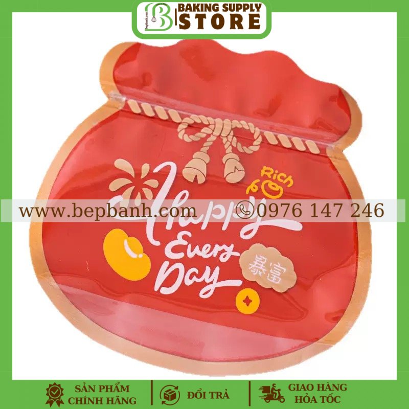 Set 5 túi zip túi vàng 18*18 Set 5 túi zip túi vàng 18*18