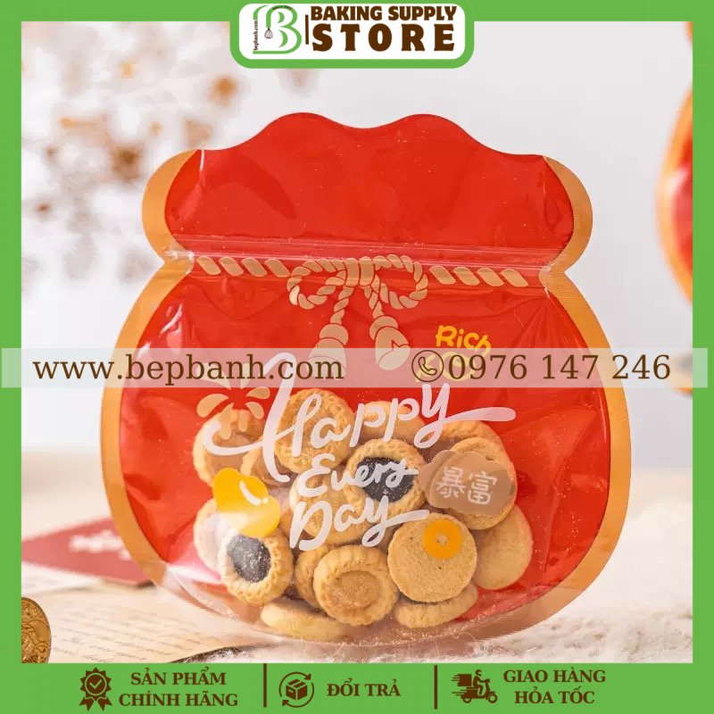 Set 5 túi zip túi vàng 18*18 Set 5 túi zip túi vàng 18*18