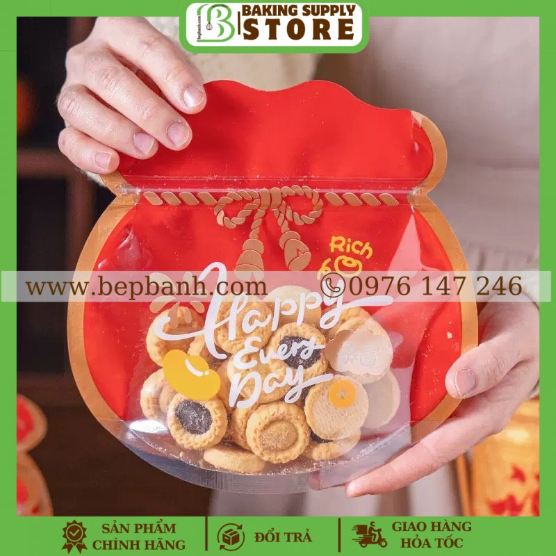 Set 5 túi zip túi vàng 18*18 Set 5 túi zip túi vàng 18*18