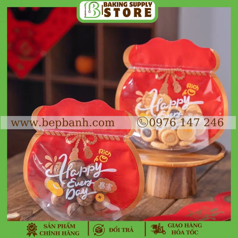 Set 5 túi zip túi vàng 18*18 Set 5 túi zip túi vàng 18*18