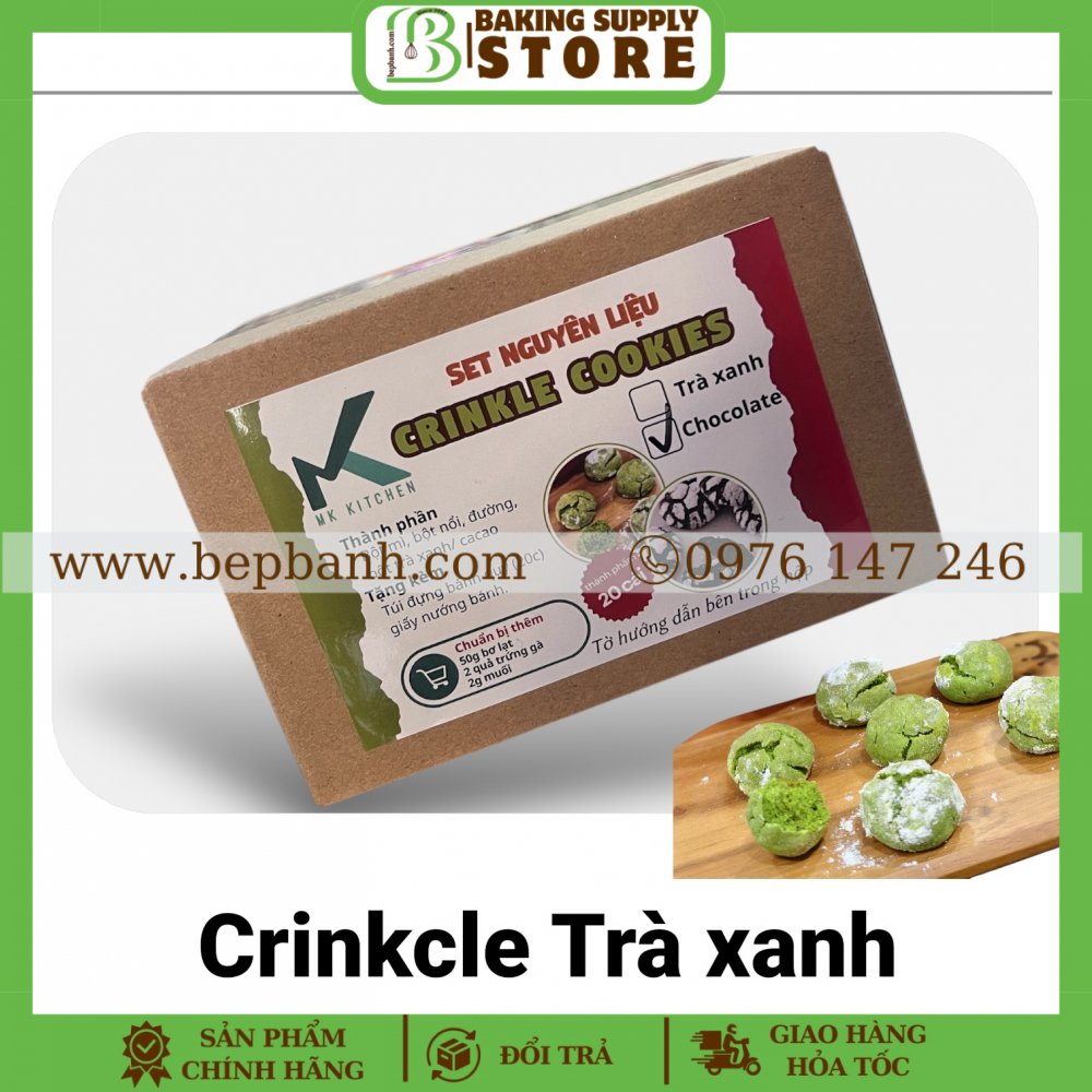 Set MK Crinkle trà xanh