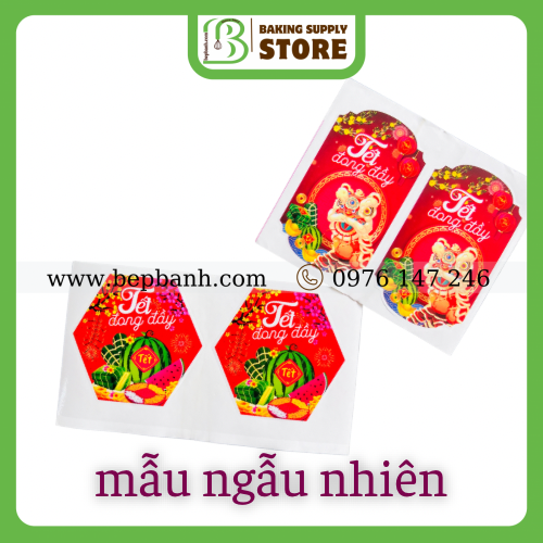 Tem dán năm mới - đong đầy Tem dán năm mới - đong đầy