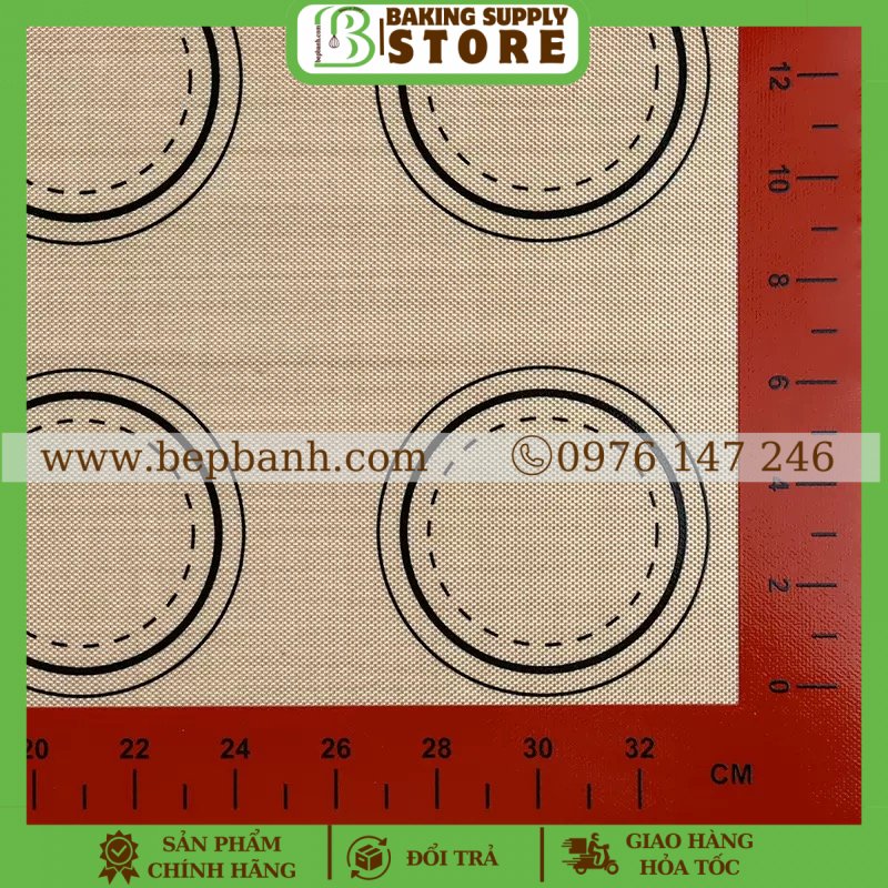 Thảm nướng baking mat 30*40 12 tròn