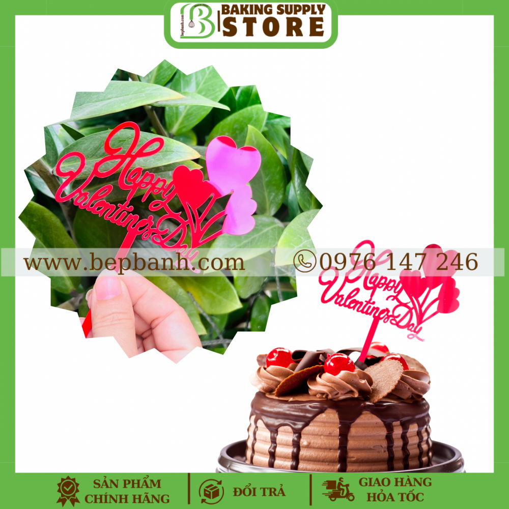 Topper cắm bánh - nhựa valentine Topper cắm bánh - nhựa valentine