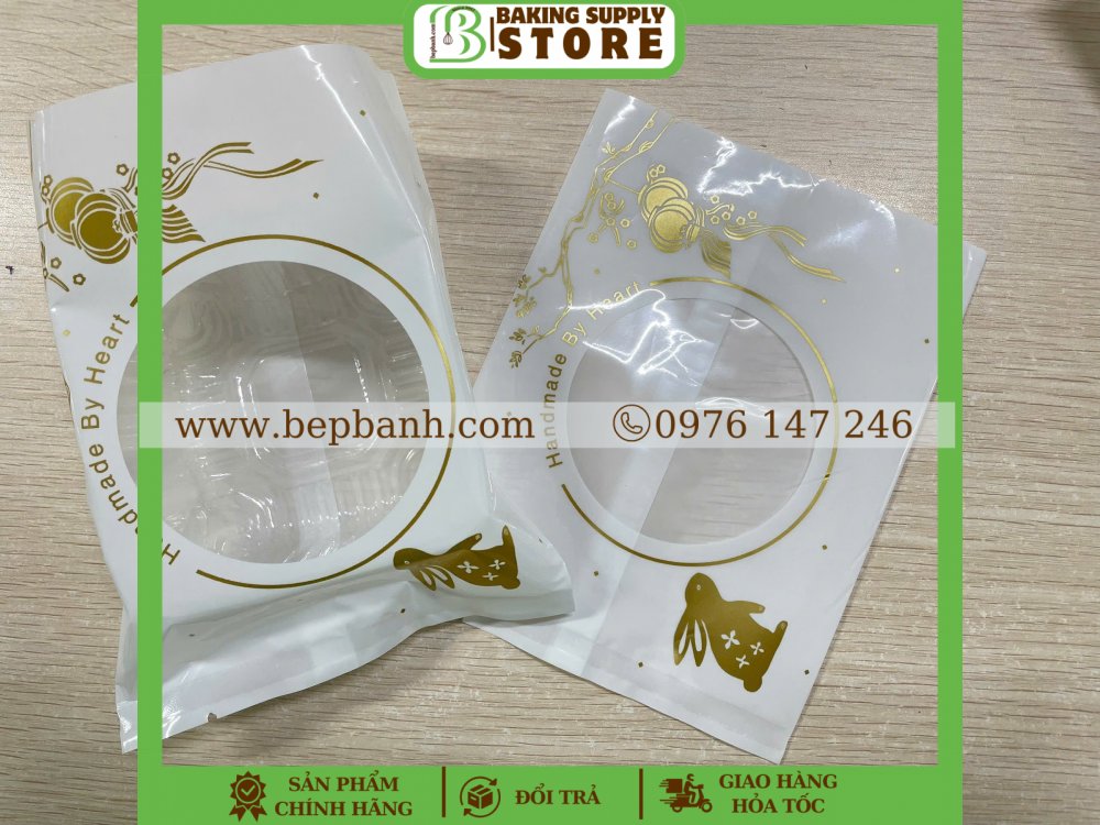 Túi ép nhập ngang 12cm / khay 125/150gr